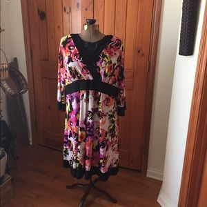 Avenue surplice wrap dress